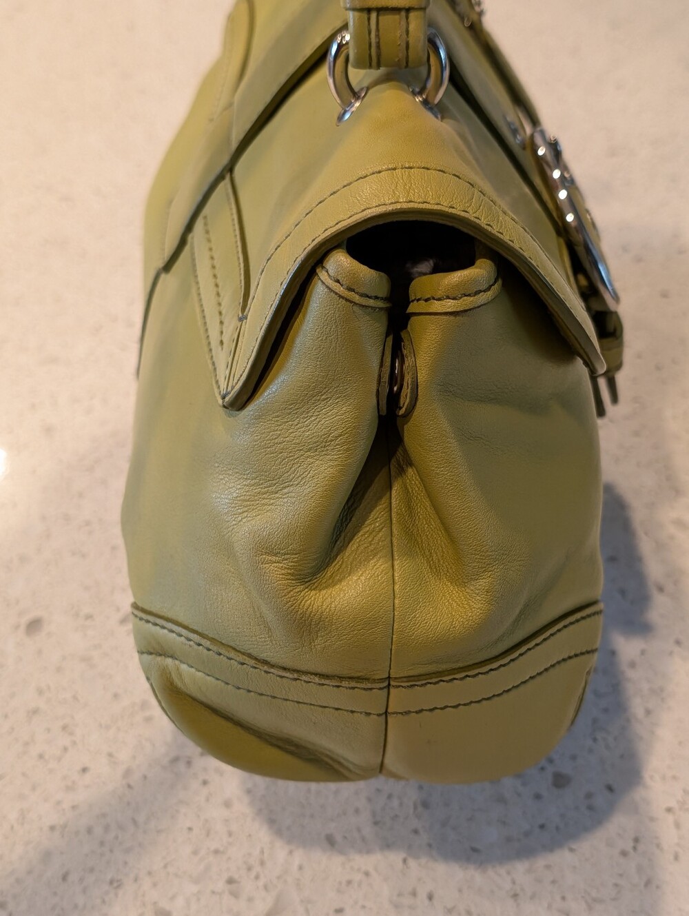 Coach Y2K 2004 Soho Buckle Top Handle Purse & Soho Kisslock Wristlet Green Set - Picture 3 of 16